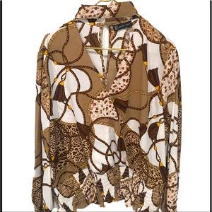 New with tags New York &Co Long sleeve Blouse XL